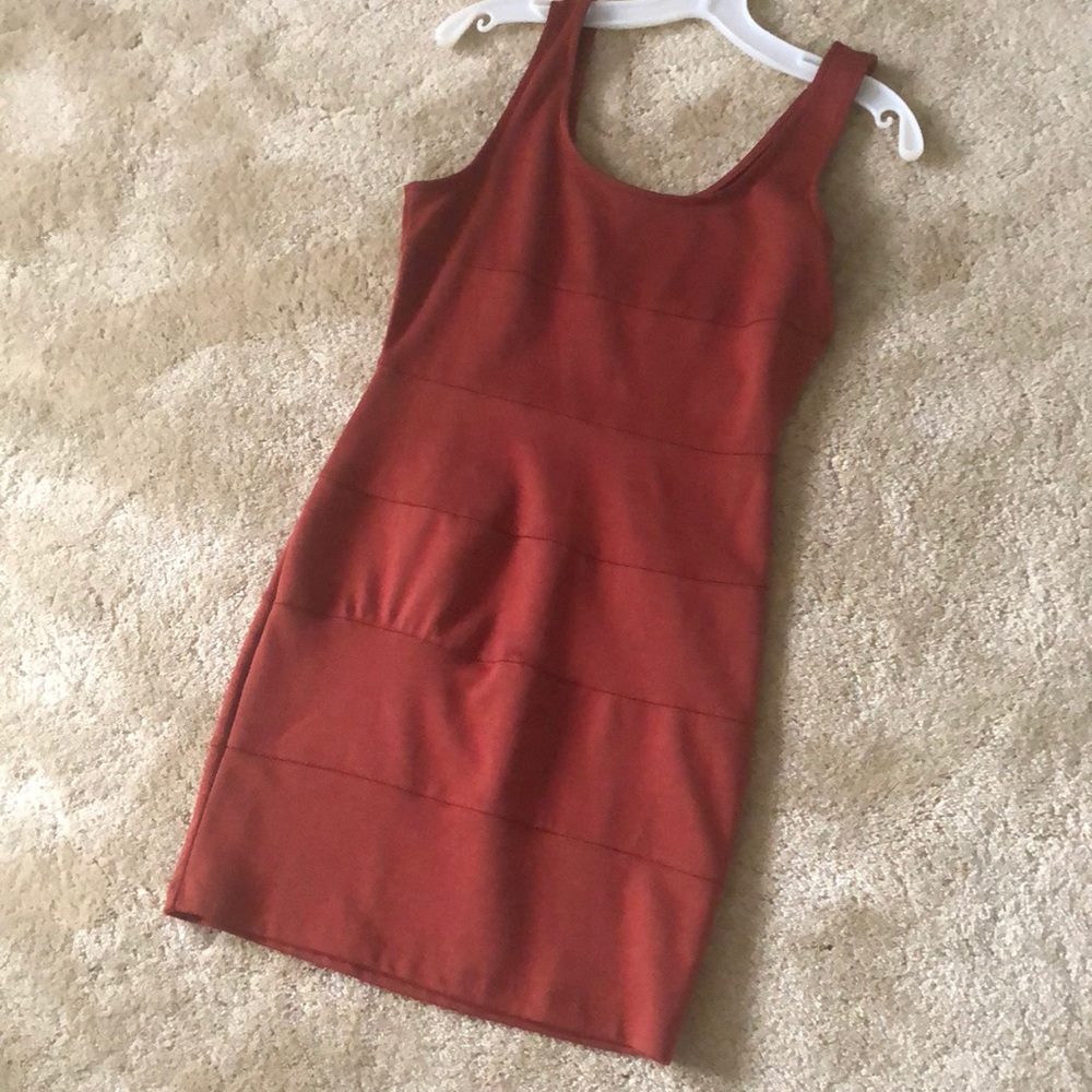 Forever 21 rust bodycon tank dress - Picture 5 of 11